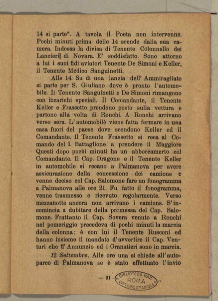 L'impresa di Fiume e i granatieri. Note e documenti